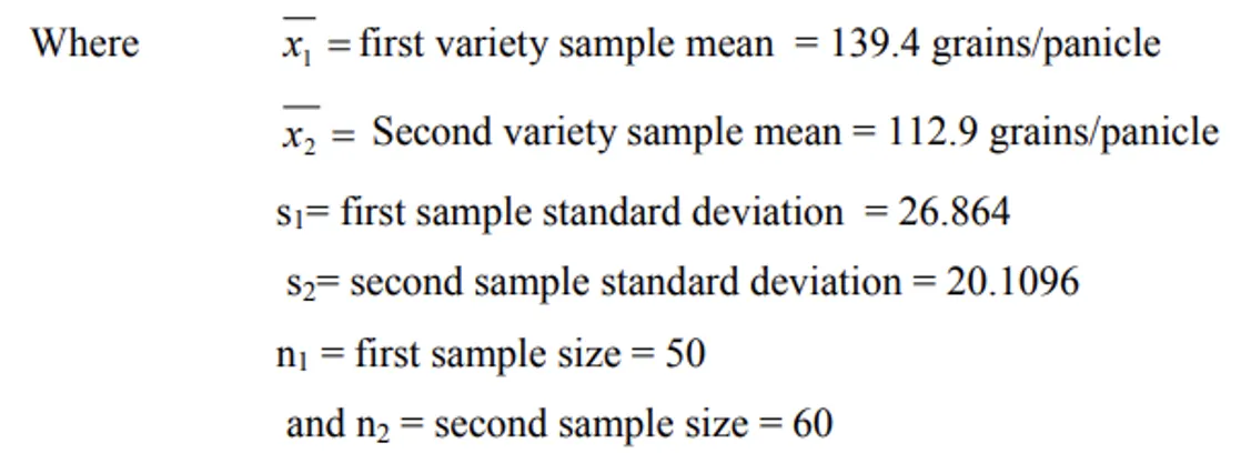 Z-test example solution equation