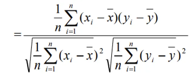 Correlation formula — direct method (part 2)