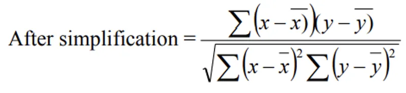 Correlation formula — direct method (part 3)