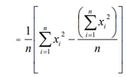 Sample Variance Formula