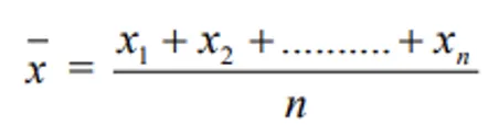 Sample Mean Formula