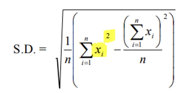 Standard Deviation Formula (2)