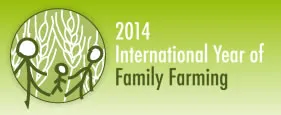 International Year of Family Farming logo showing a farming family
