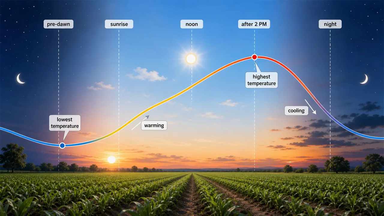 Growing Degree Days (GDD) explained with a practical agricultural meteorology visual