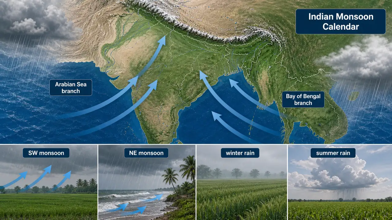 Why the Monsoon Defines Indian Agriculture explained with a practical agricultural meteorology visual