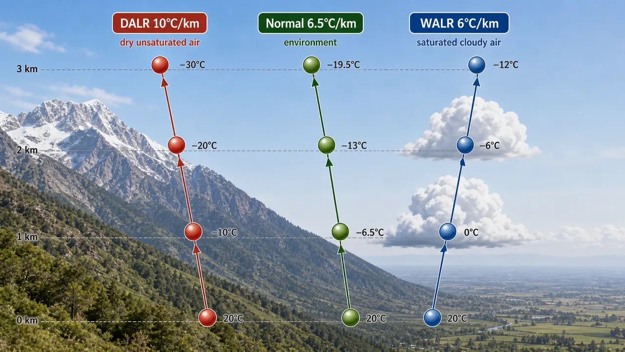 Convective orographic and cyclonic precipitation comparison for agricultural meteorology
