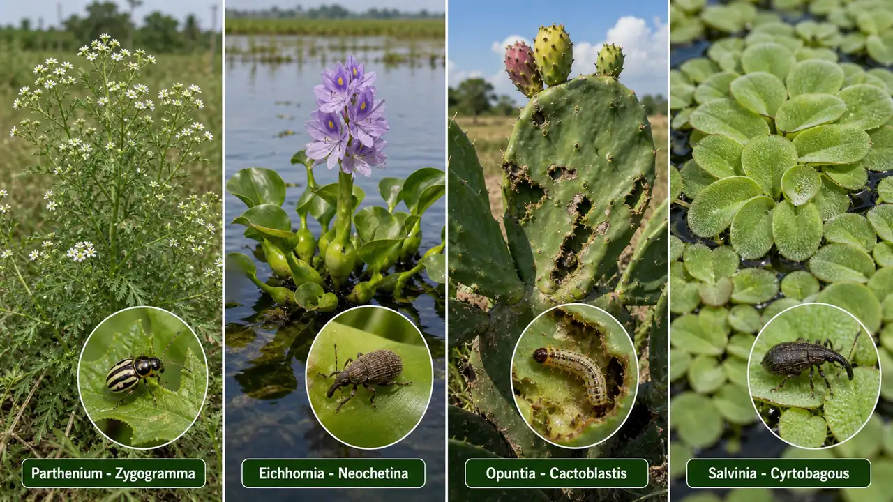 Introduced invasive weeds and their biological control agents