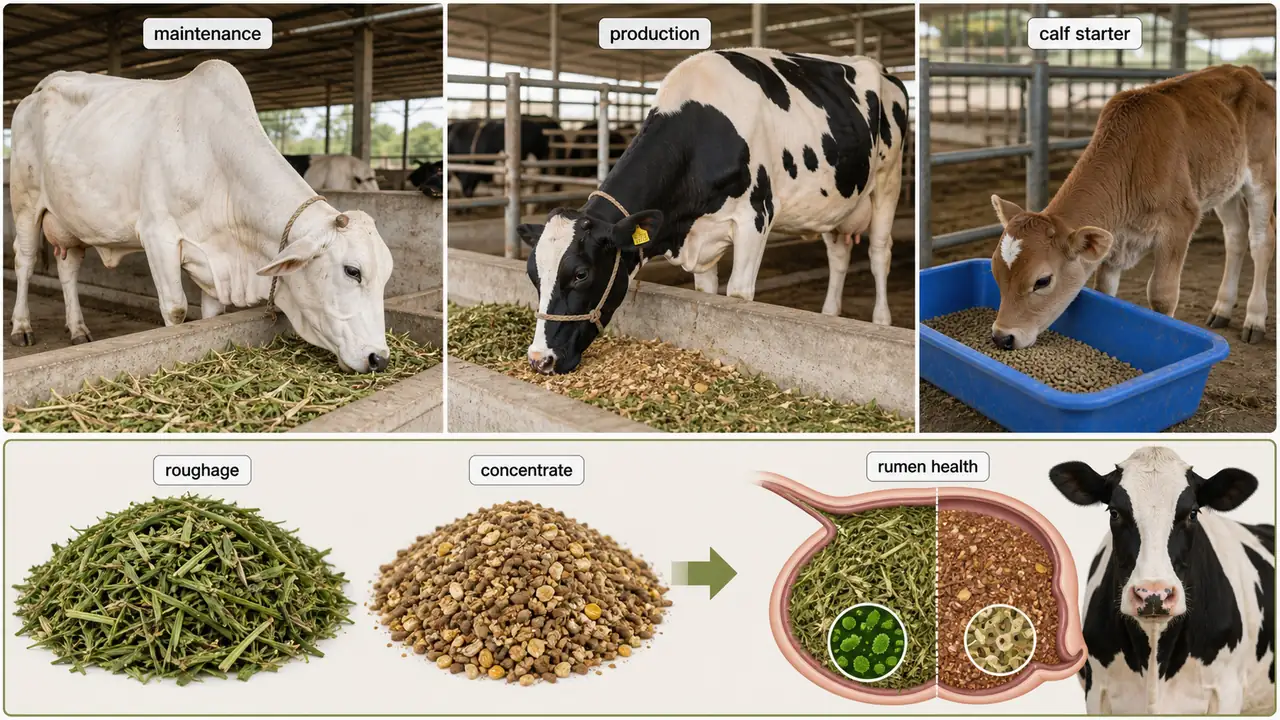 Supporting visual for Bypass Protein (Rumen Undegradable Protein — RUP / UDP) in the animal husbandry lesson