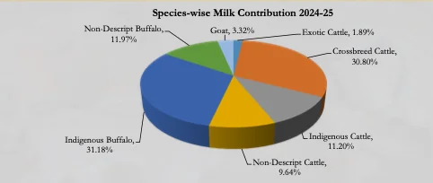 Species-wise Milk Contribution 2024-25
