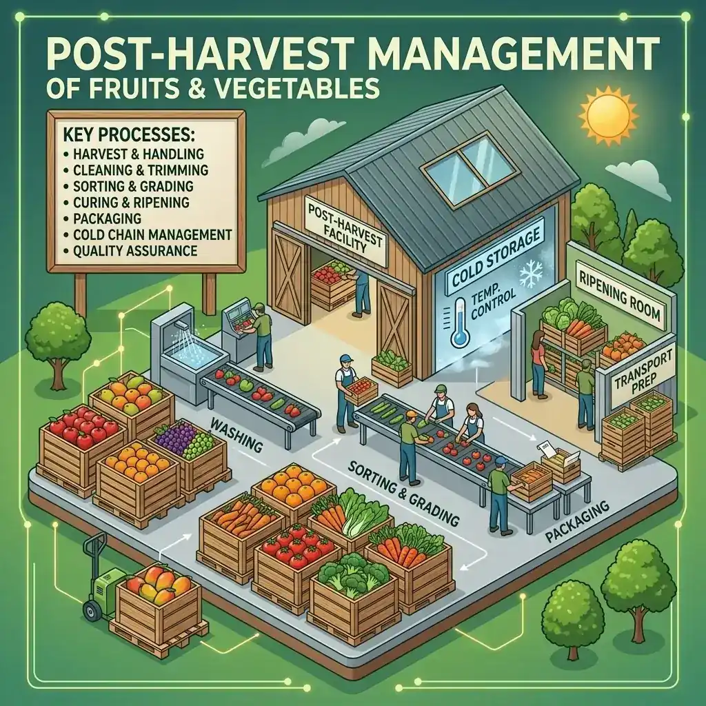 Post-harvest Management and Value Addition of Fruits and Vegetables