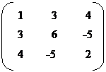 Double Bracket: 1 3 4 3 6 -5 4 -5 2