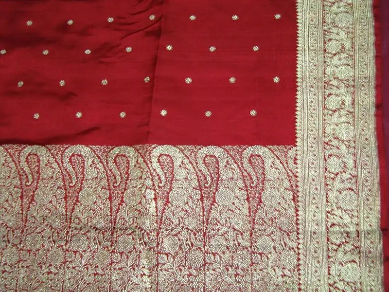 Banarasi silk saree with intricate zari brocade work