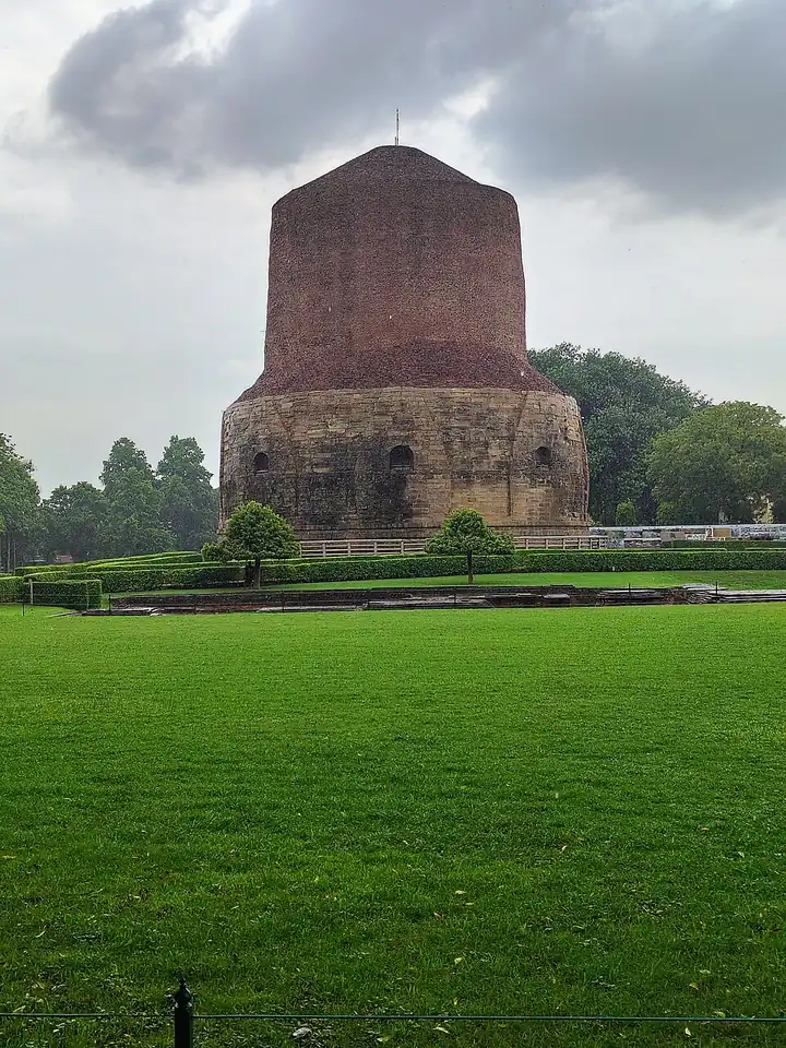 Dhamekh Stupa at Sarnath in Uttar Pradesh, associated with Buddha's first sermon