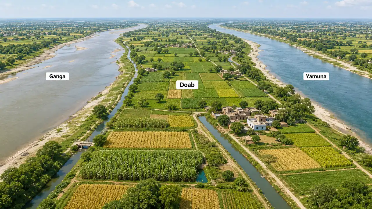 Ganga Yamuna Doab farming belt in the Uttar Pradesh Gangetic Plain