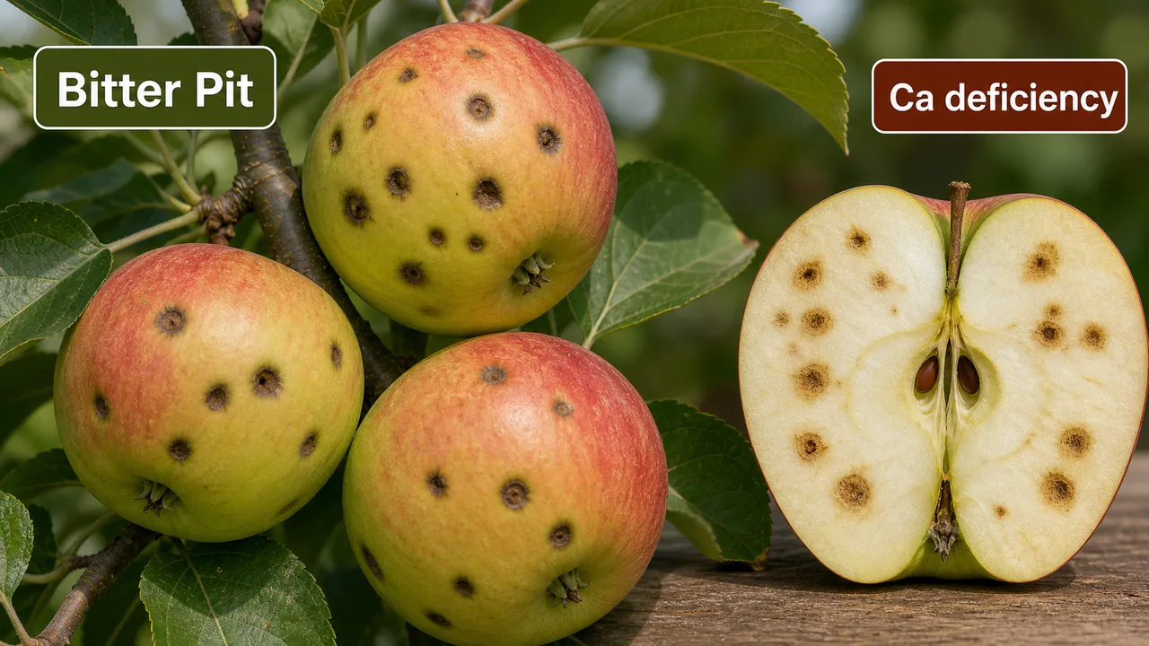 Bitter pit in apple as a calcium deficiency disorder